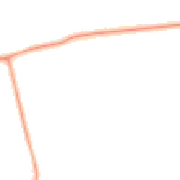 Night-time road noise heatmap for DN36 4TU