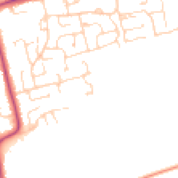 Daytime road noise heatmap for DN36 4US