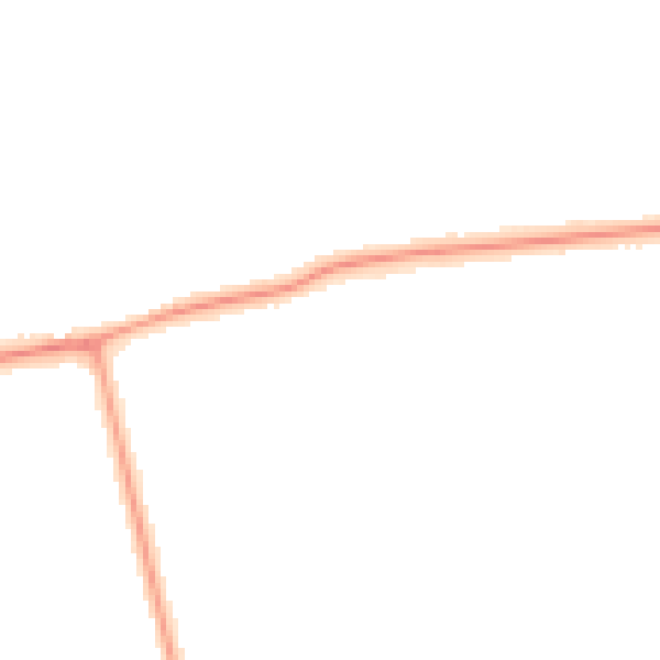 Night-time road noise heatmap for DN36 4UX