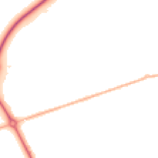 Night-time road noise heatmap for DN36 4WB