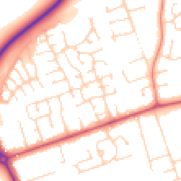 Daytime road noise heatmap for DN36 4WG