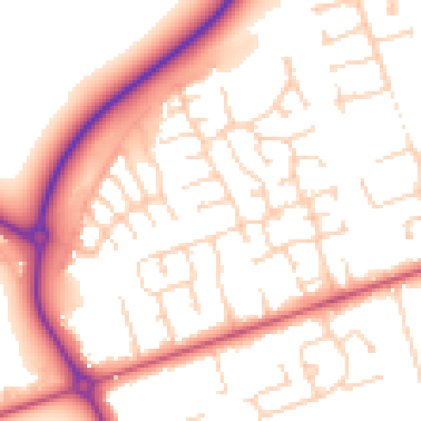 Daytime road noise heatmap for DN36 4WH