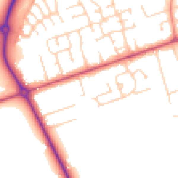 Daytime road noise heatmap for DN36 4WL
