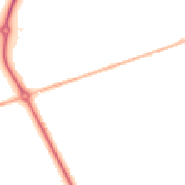 Night-time road noise heatmap for DN36 4WL