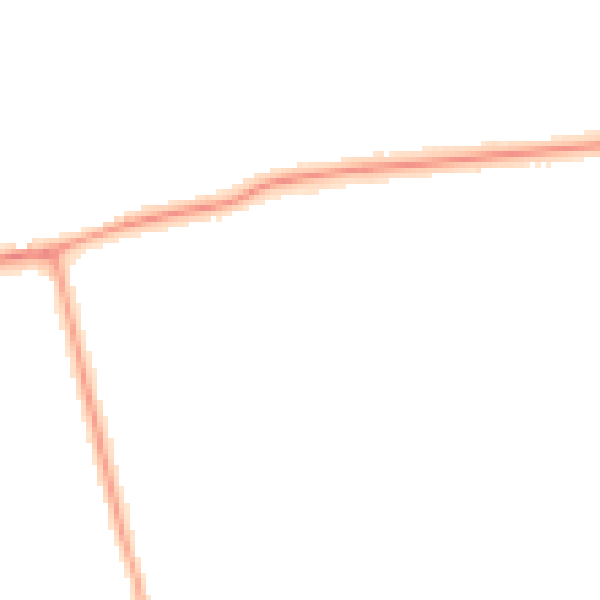 Night-time road noise heatmap for DN36 4XP
