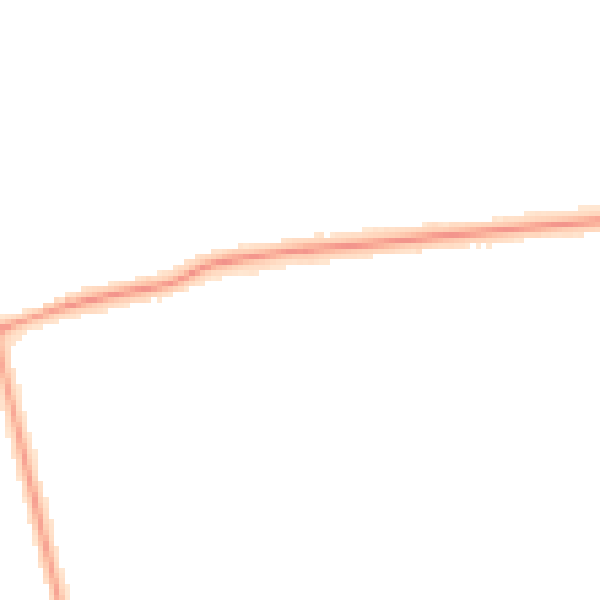 Night-time road noise heatmap for DN36 4XS