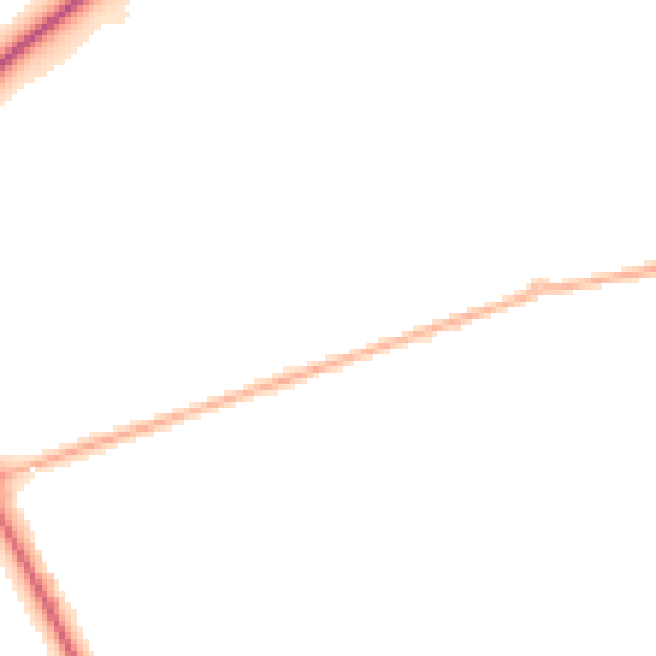 Night-time road noise heatmap for DN36 4YA