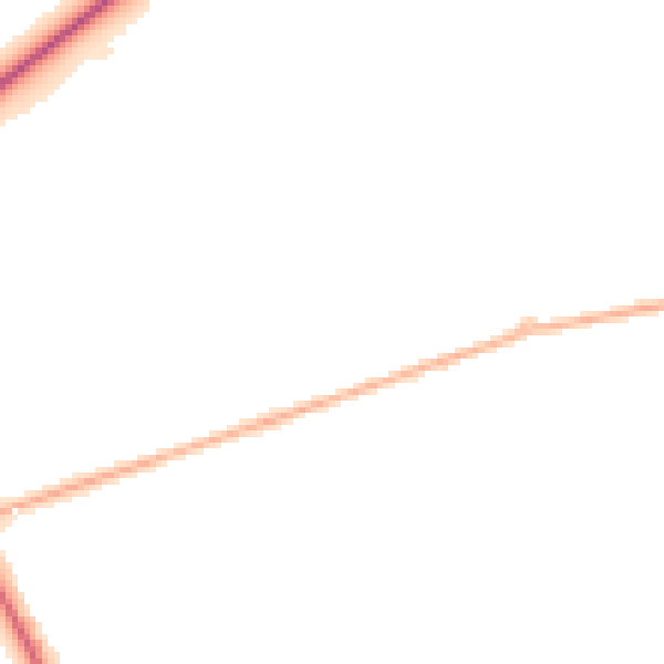 Night-time road noise heatmap for DN36 4YE