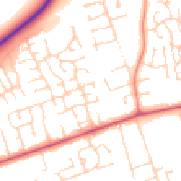 Daytime road noise heatmap for DN36 4YG