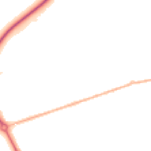 Night-time road noise heatmap for DN36 4YN