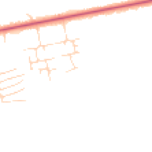 Daytime road noise heatmap for DN36 4ZN