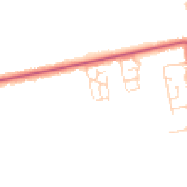 Daytime road noise heatmap for DN36 4ZS