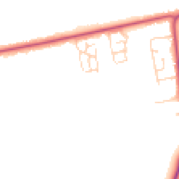 Daytime road noise heatmap for DN36 4ZX