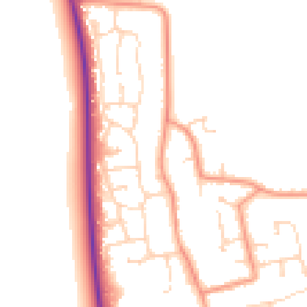 Daytime road noise heatmap for DN36 5AD