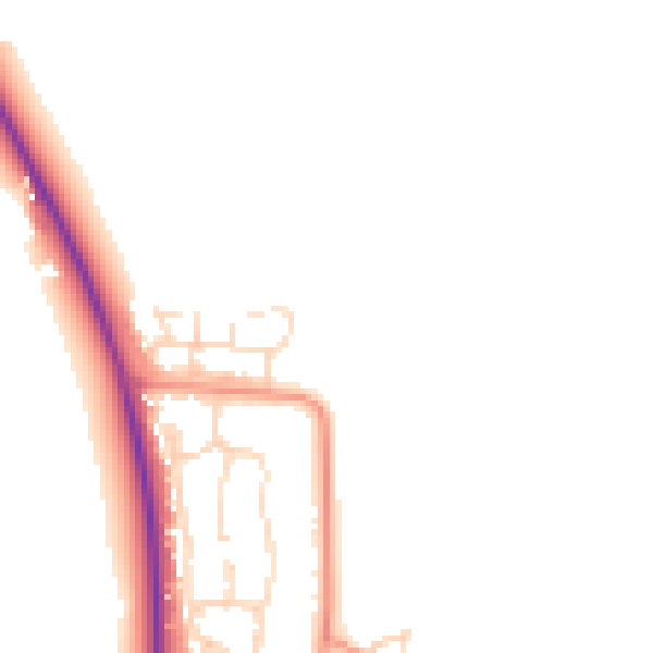 Daytime road noise heatmap for DN36 5AG