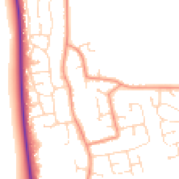 Daytime road noise heatmap for DN36 5AN
