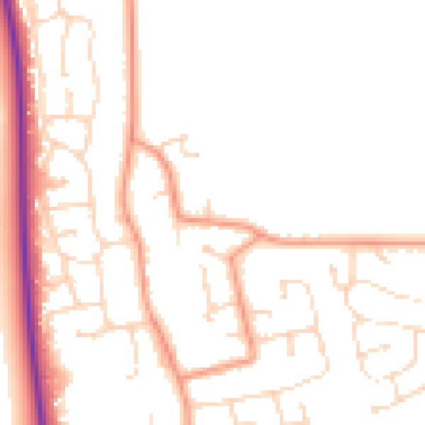 Daytime road noise heatmap for DN36 5AQ