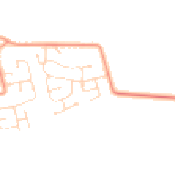 Daytime road noise heatmap for DN36 5BD