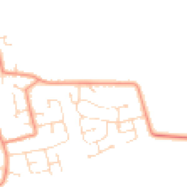 Daytime road noise heatmap for DN36 5DB