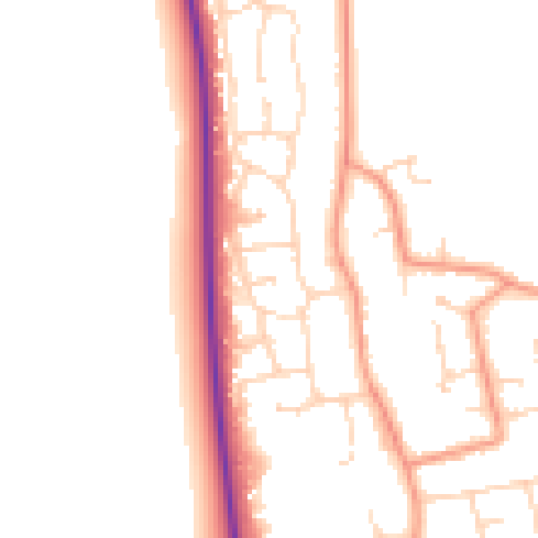 Daytime road noise heatmap for DN36 5EP