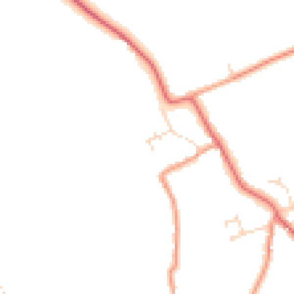 Daytime road noise heatmap for DN36 5FA