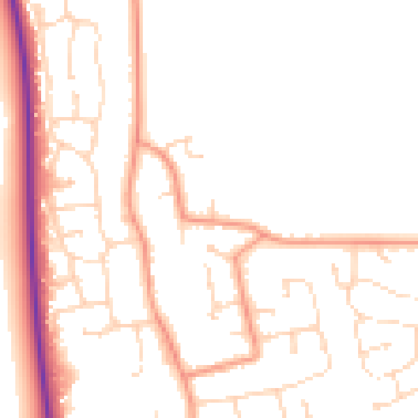 Daytime road noise heatmap for DN36 5FD