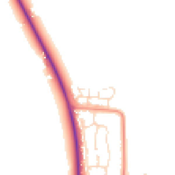 Daytime road noise heatmap for DN36 5FN