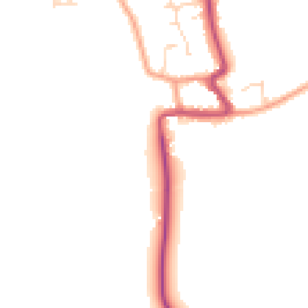 Daytime road noise heatmap for DN36 5GD