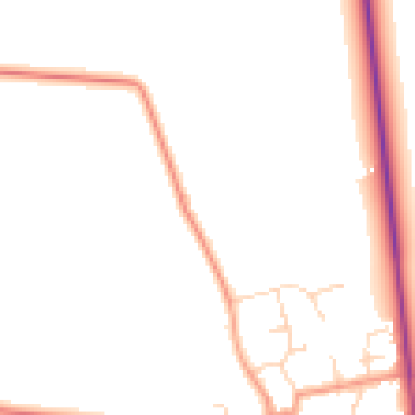 Daytime road noise heatmap for DN36 5LN