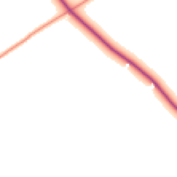 Daytime road noise heatmap for DN36 5PX