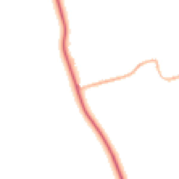 Night-time road noise heatmap for DN36 5QA