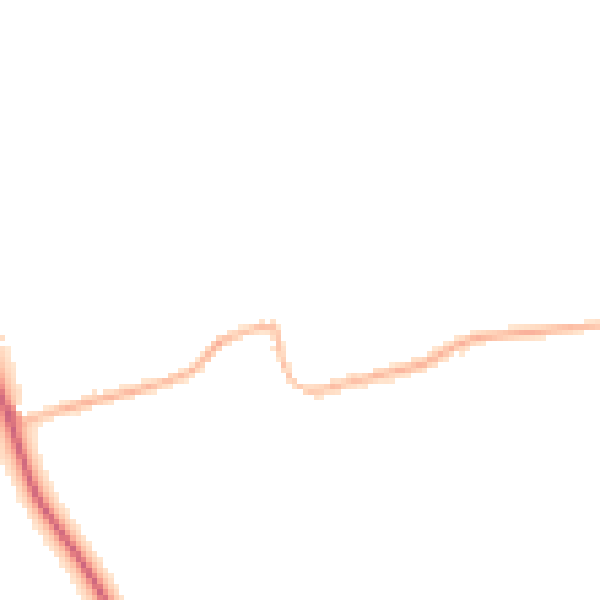 Night-time road noise heatmap for DN36 5QF