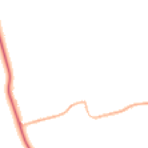 Night-time road noise heatmap for DN36 5QG