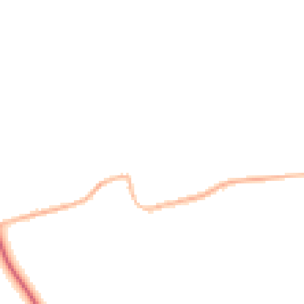 Night-time road noise heatmap for DN36 5QJ
