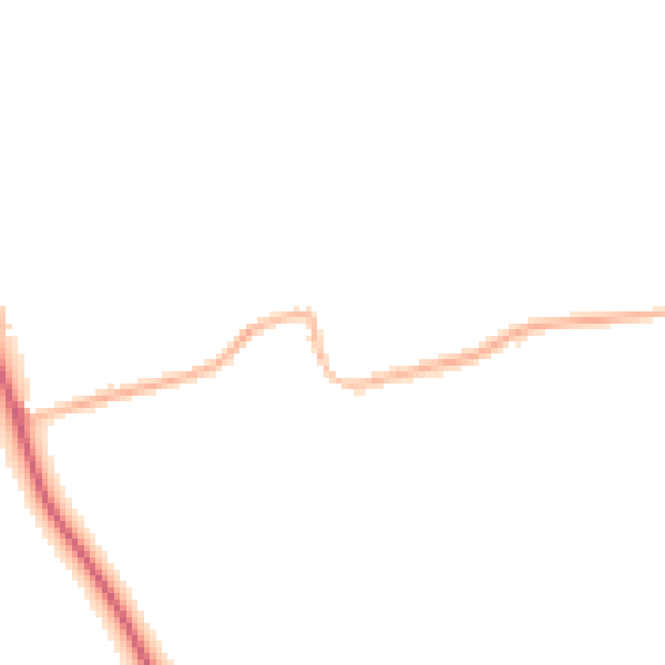 Night-time road noise heatmap for DN36 5QL