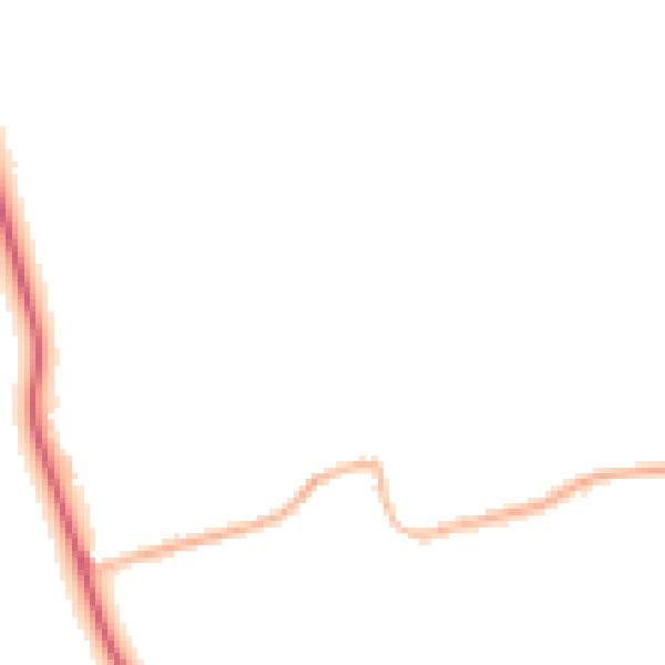 Night-time road noise heatmap for DN36 5QQ