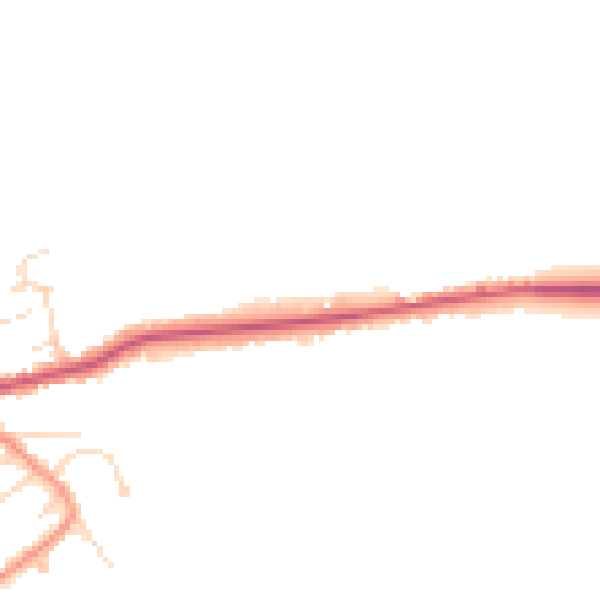 Daytime road noise heatmap for DN36 5QS