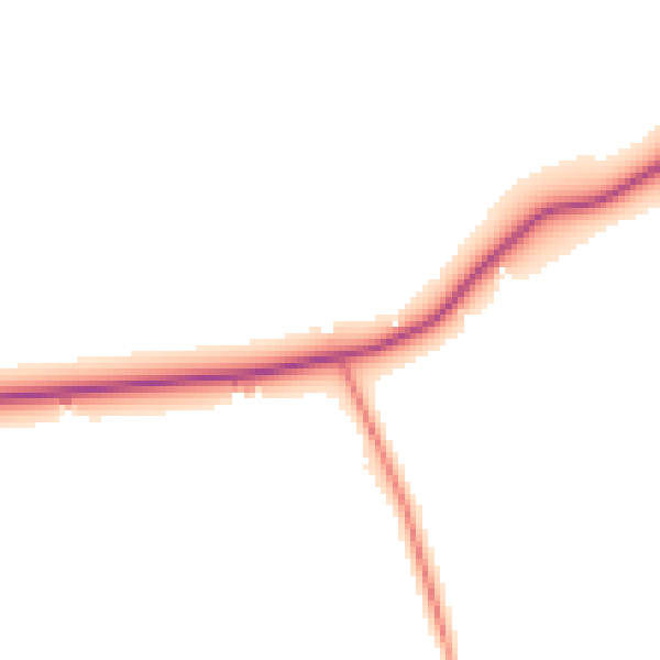 Daytime road noise heatmap for DN36 5QU