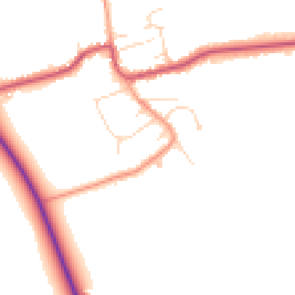 Daytime road noise heatmap for DN36 5RF