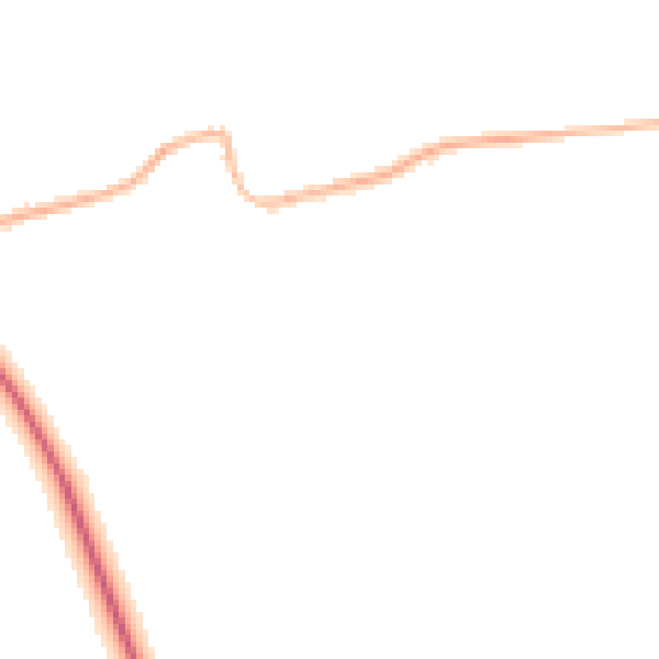 Night-time road noise heatmap for DN36 5RH
