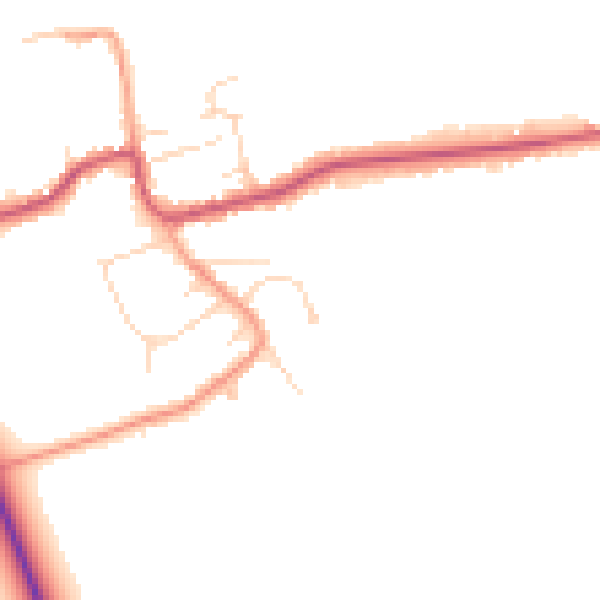 Daytime road noise heatmap for DN36 5RU