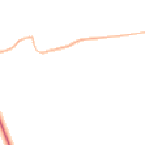 Night-time road noise heatmap for DN36 5RU