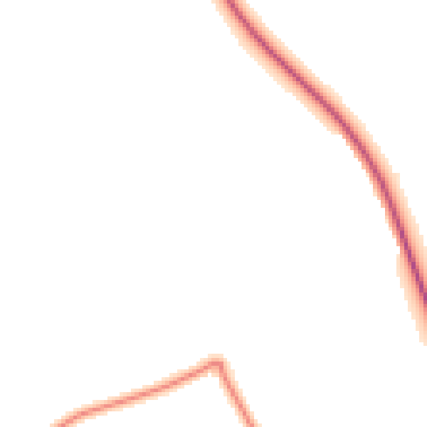 Night-time road noise heatmap for DN36 5SF