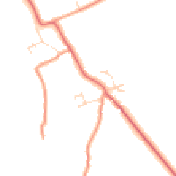 Daytime road noise heatmap for DN36 5SP