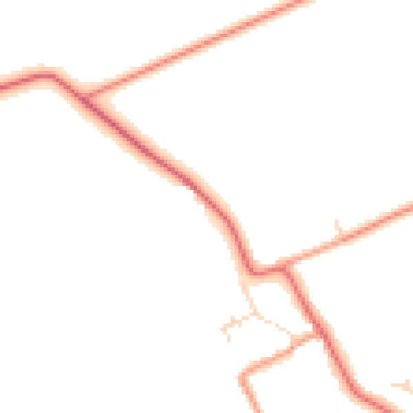 Daytime road noise heatmap for DN36 5TE
