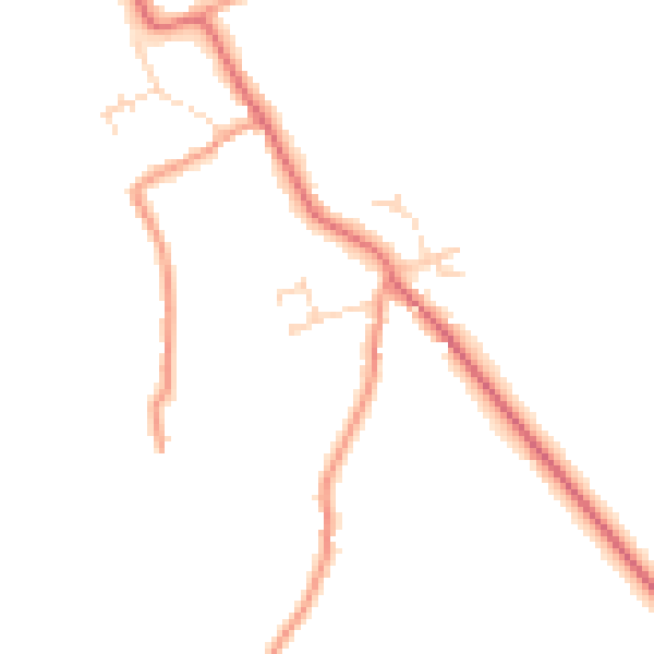 Daytime road noise heatmap for DN36 5TR