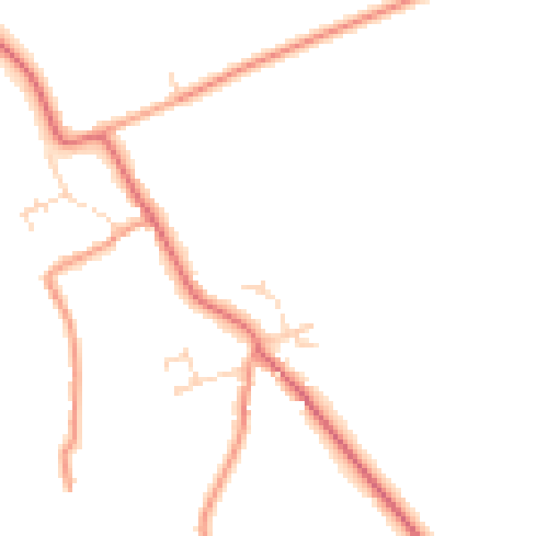 Daytime road noise heatmap for DN36 5TT