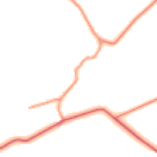 Daytime road noise heatmap for DN36 5UT