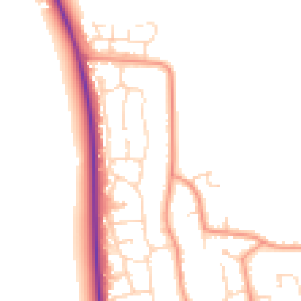 Daytime road noise heatmap for DN36 5YB
