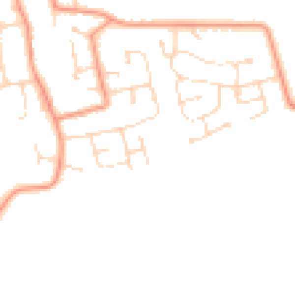 Daytime road noise heatmap for DN36 5YL